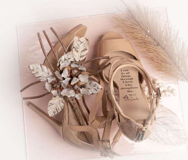 Product Photography - insoles with inspirational quote