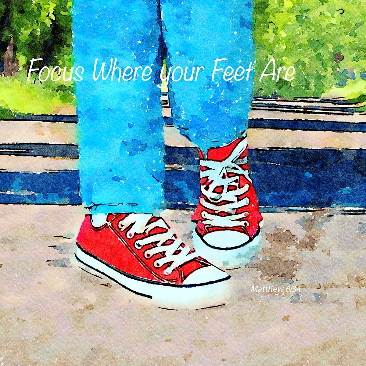 My little red sneakers